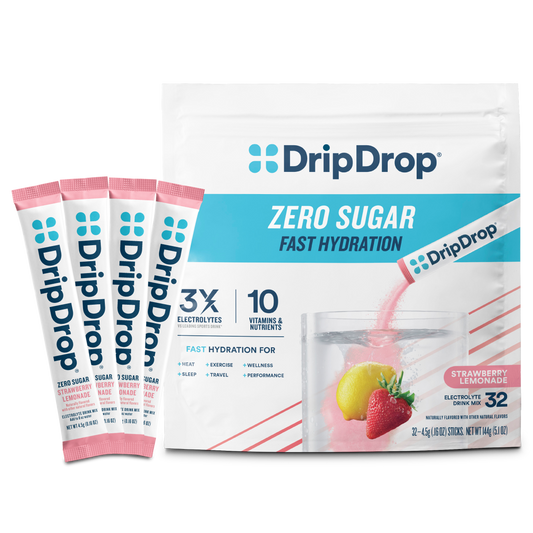 dripdrop-zero-sugar-strawberry-lemonade-electrolyte-powder-8-oz-sticks-32-count-e3 Zero_Strawberry_Lemonade_-_32ct_-_Transparent.png